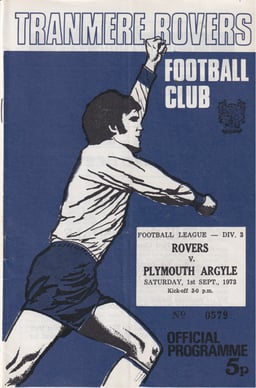 Tranmere Rovers v Plymouth Argyle Match Programme 1973-09-01